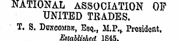 NATIONAL ASSOCIATION OP UNITED TRADES. T...
