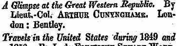 A Glimpse at the Great Western Republic....