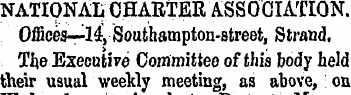 NATIONAL CHARTER ASSOCIATION Offices—l4y...