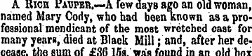 A Rich Fauper.—A few days ago an old wom...