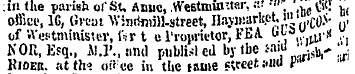 :tnthe parish of S.t, Amic,. VVestniui'....