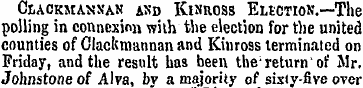 CtAOKMANSAN ASD KlNttOSS ELECTION.—The p...
