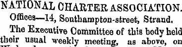 NATIONAL CHARTER ASSOCIATION Offiees--14...