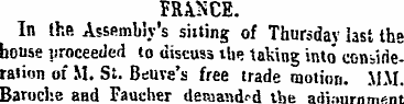 PRANCE. In the. Asspmbly's silting of Th...