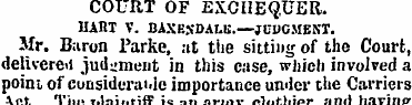 COURT OF EXCHEQUER. HART V. BiXESDA!.*-....