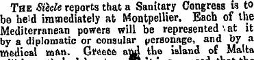 The Steele reports that a Sanitary Congr...