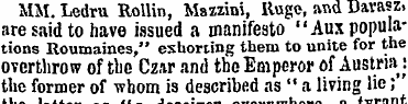 MM. Ledru Rollin, Mazzini, Huge, and Bav...