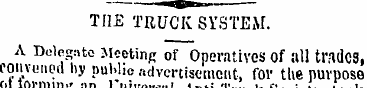 THE TRUCK SYSTEM. A Delegate Meeting of ...
