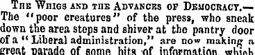The Whigs and the Advances of Democracy....