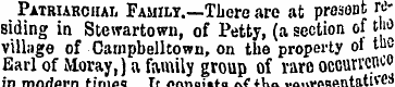 Patriarchal Family.—There are at present...
