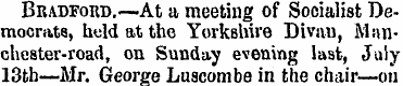 Bradford.—At a meeting of Socialist Demo...
