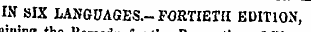 IN SIX LANGUAGES.- FORTIETH EDITION, me