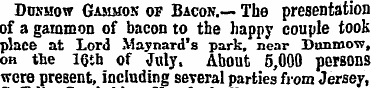 Dukhow Gammon of Bacon.— The presentatio...
