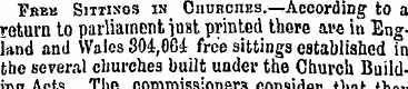Pbeb Sittings is Churches.—According to ...
