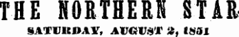 THE NORTHERN STAR SATUI-DAY, AUGUST it, ItSSl