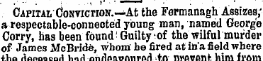 Capital Conviction.— At the Fermanagh As...