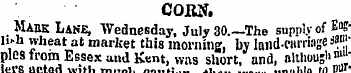 COEK. Mabk Lake, "Wednesday, July 30.— T...