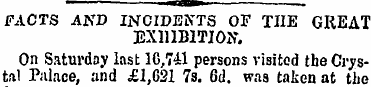 nam FACTS AND INCIDENTS OF THE GREA1 EXH...
