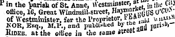 Pin the parish of St. Anue, Westminster,...