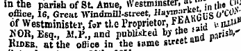 in the parish of St Anne, Westminster, «...