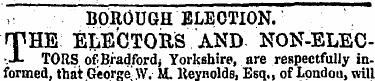 BOROUGH ELECTION. THE ELECTORS AND- NON-...