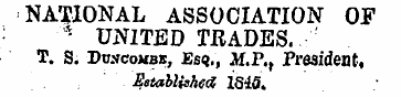 NATIONAL ASSOCIATION OF - UNITED TRADES....