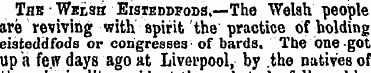 Tab Welsh Eisteddfods.—The Welsh people ...
