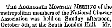 The Aggkeoate Monthly Meeting of the met...