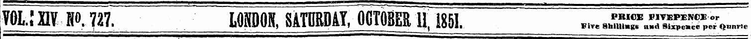 WUWIKW/ LJDOS, SATnEDlYTiiip, 1851. ^ js...
