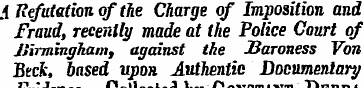 A Refutation of the Charge of Imposition...