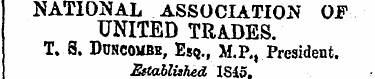 NATIONAL ASSOCIATION OF UNITED TRADES. T...