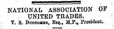 NATIONAL ASSOCIATION OF UNITED TRADES. T...