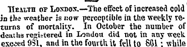 Health op Loxdos.—The effect of increase...