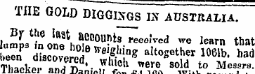 THE GOLD DIGGINGS IS AUSTRALIA. By the l...