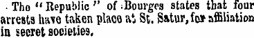 • The "Republic'' of ;Bourges states tha...