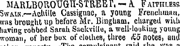 MARLBOROUGH-STREE r, - A. Faithless Swmn...