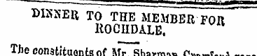 DKXEft TO THE ME.MBER FOR ItOCUDALE. lhS...
