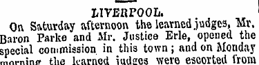 LIVERPOOL. On Saturday afternoon the lea...