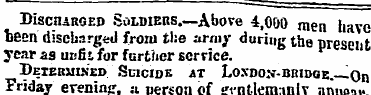 Discharged Soldiers.—Above 4,000 men hav...