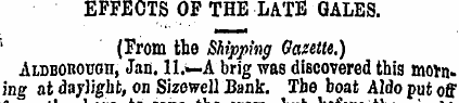 EFFECTS OF THE LATE GALES. (From the Shi...