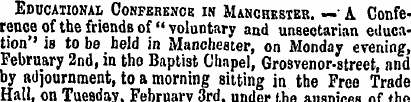 Educational Conference in Manchester. — ...