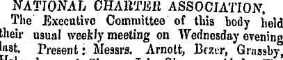 NATIONAL CHARTER ASSOCIATION . The Execu...