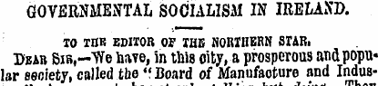 GOVERNMENTAL SOCIALISM IN IRELAND. TO TH...