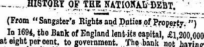 — r HISTORY OF THE NATIONALDEBT . * (Fro...