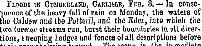 Floods in Cumbbrland, Carlisle, Feb. 3, ...