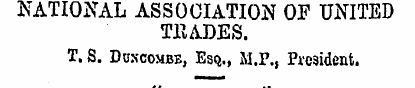NATIONAL ASSOCIATION OF UNITED T11ADES. ...