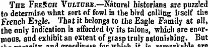 The FbeSch Vcxtuke.—Natural historians a...