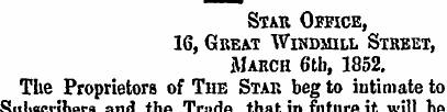 Star Office, 16, Great Windmill Street, ...