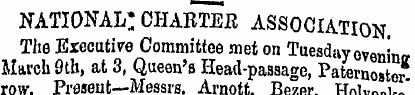 national: CHARTER association. The Execu...