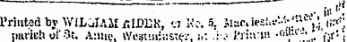 . ^j Printed by Vv'lLClAM iSlDER, « M:-. 5, Mac.iMi.f'- 1 ;' r^'y, W' ; parish oi' 3t. A:me, WcstuiiHSter. ;.: : - v i'ii:i:i« •ot} 11''- ', - jf 1 !
